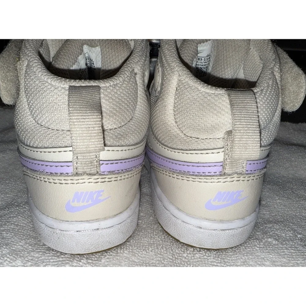 Nike Court Borough Kids Size 12C Mid 2 Lilac Sneakers‎